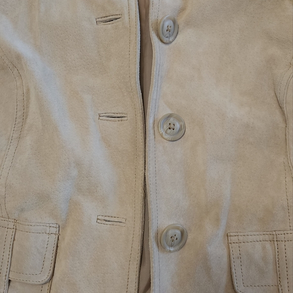 Tan leather jacket - Picture 3 of 4